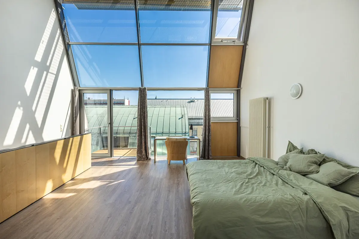 Loft S, Loft mit 1 Schlafzimmer und Wohnraum: CopperRoof Apartments Merseburg
