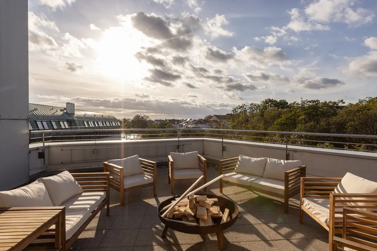Einzelzimmer im Penthouse der CopperRoof Apartments Merseburg